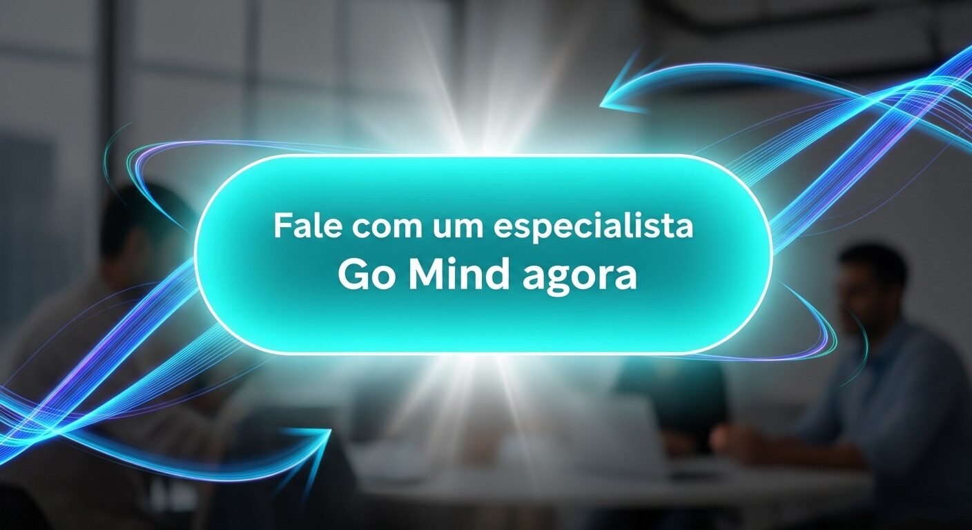Destaque visual para CTA: "Fale com um especialista Go Mind agora".