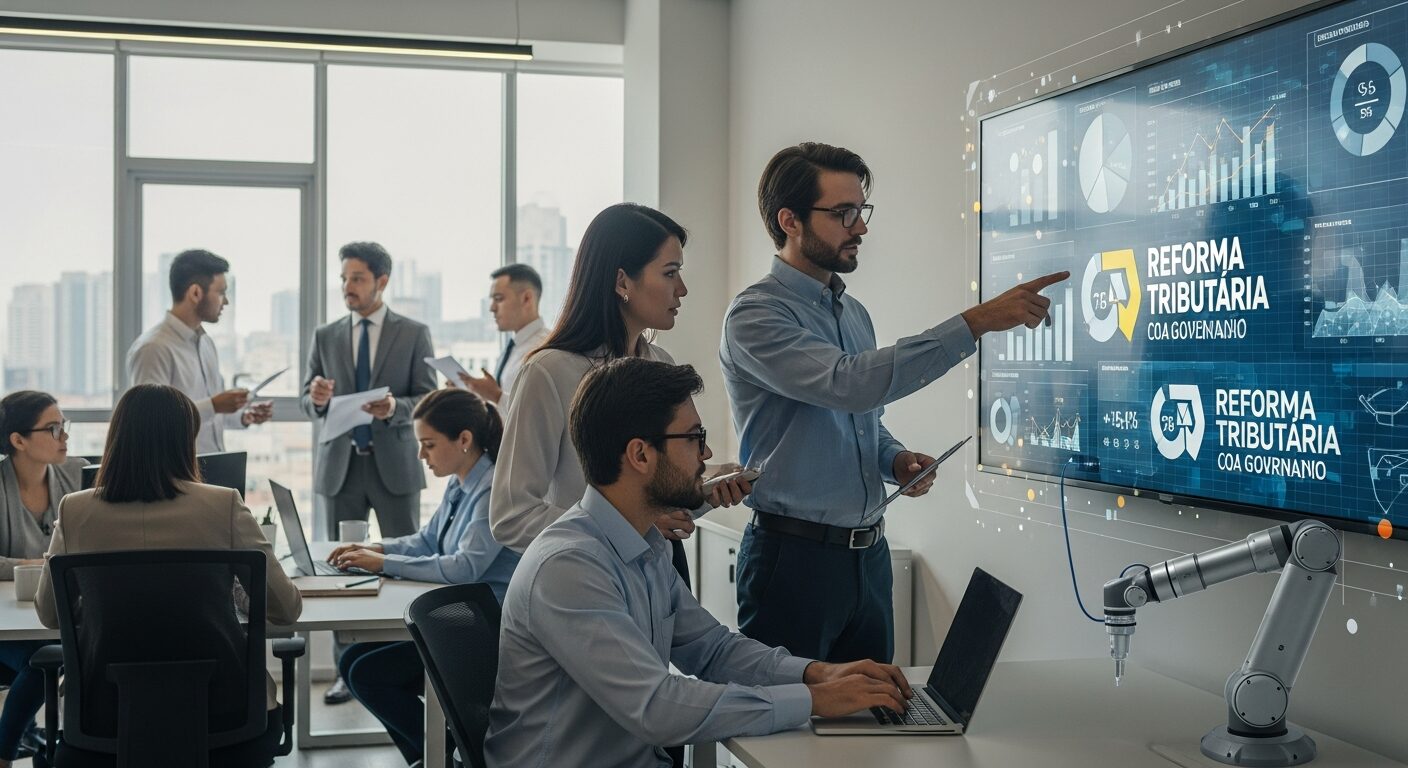 Imagem horizontal mostrando empresas bem-sucedidas utilizando automação fiscal para compliance com a Reforma Tributária